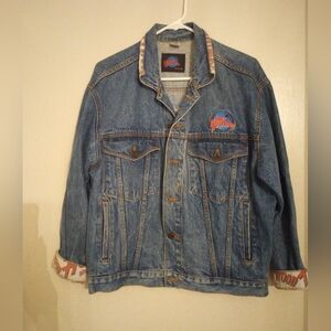 Planet Hollywood Beverly Hills Vintage 90's Denim Jacket With Patches